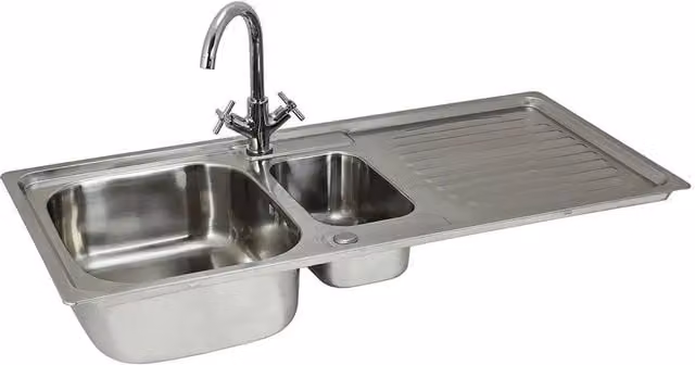 KuKoo Silver Stainless Steel Undermount Reversible Kitchen Sink – 1