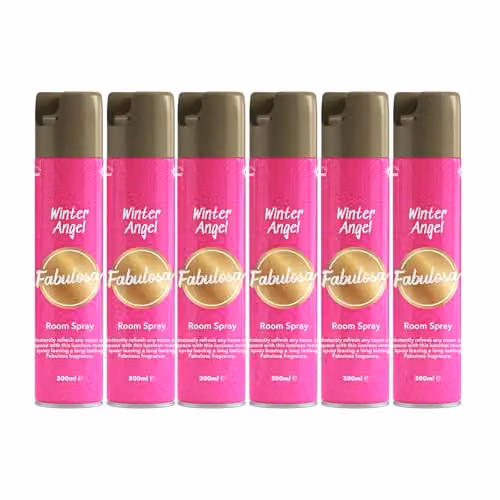 Fabulosa Winter Angel Air Freshener Spray, Pink, 300ml, 6 Pack