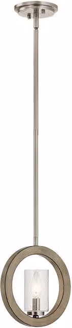 Kichler Grand Bank Wall Light in Antique Grey with Transparent Glass – 1