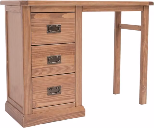 Cabinet Bits Tirolo 3 Drawer Dressing Table in Brown Lacquered Pine – 1