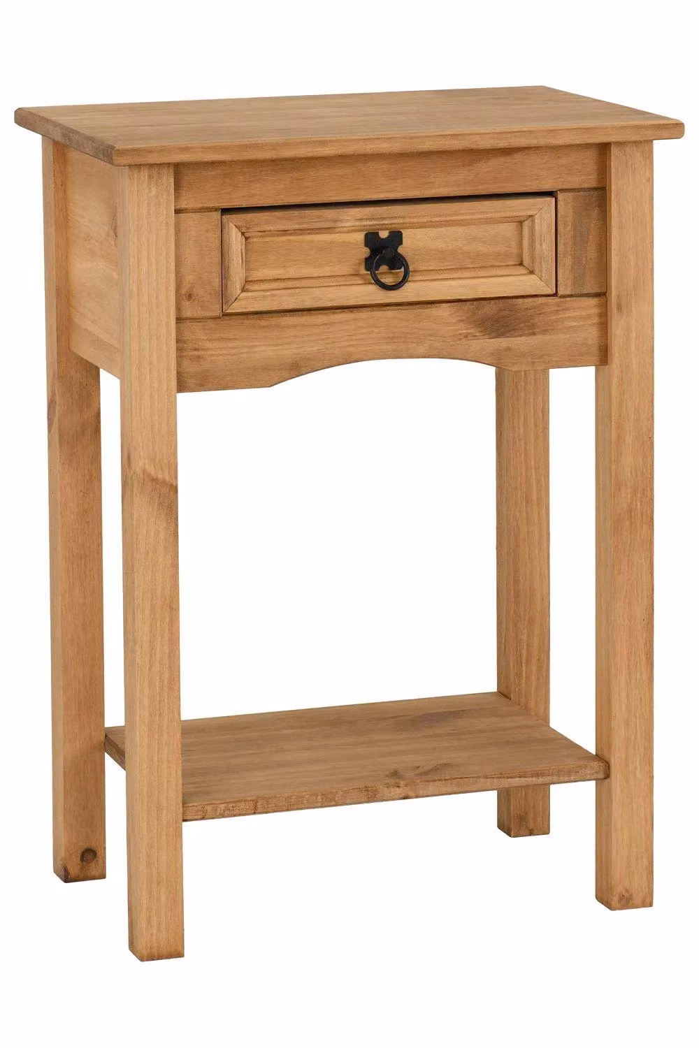 Seconique Corona Rustic Pine 1 Drawer Console Table in Brown – 2