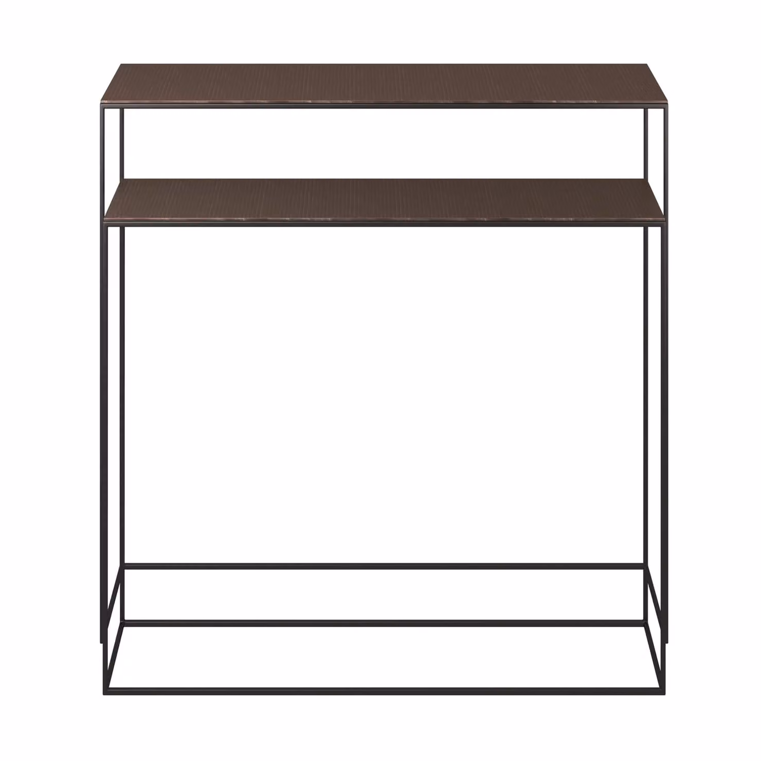 Dome Deco ACCRA Modern Rectangular Wood Console Table in Brown