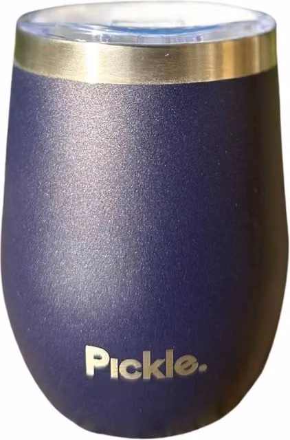 Pickle Picnic Stainless Steel Tumbler in Blue