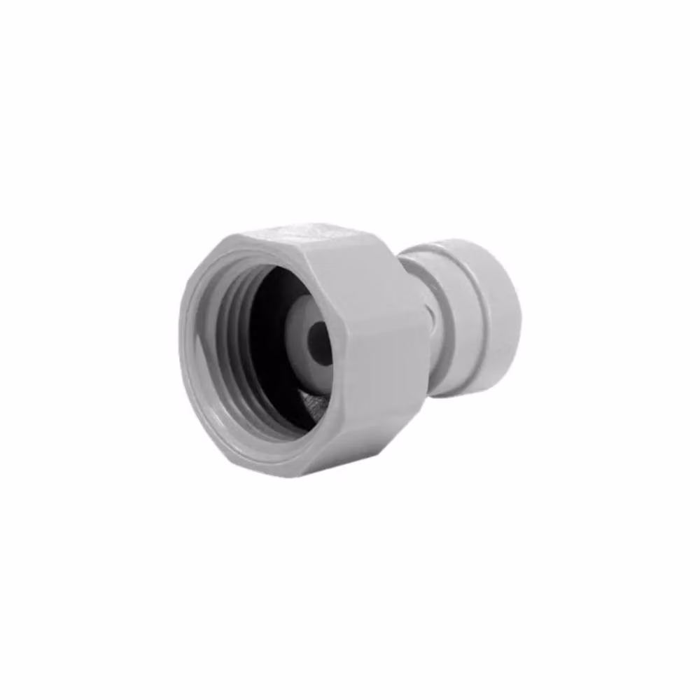 John Guest 3/8 x 3/8 BSP Female Adaptor, White – 2