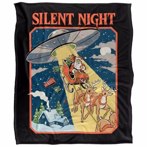 Steven Rhodes Silent Night Silky Touch Super Soft Fleece Throw Blanket, Multicolour, W: 152 cm, D: 127 cm – 5