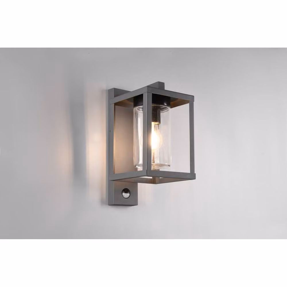 Netlighting Lunga Modern Outdoor Wall Lantern in Black with Motion Sensor and IP44 Rating – 2