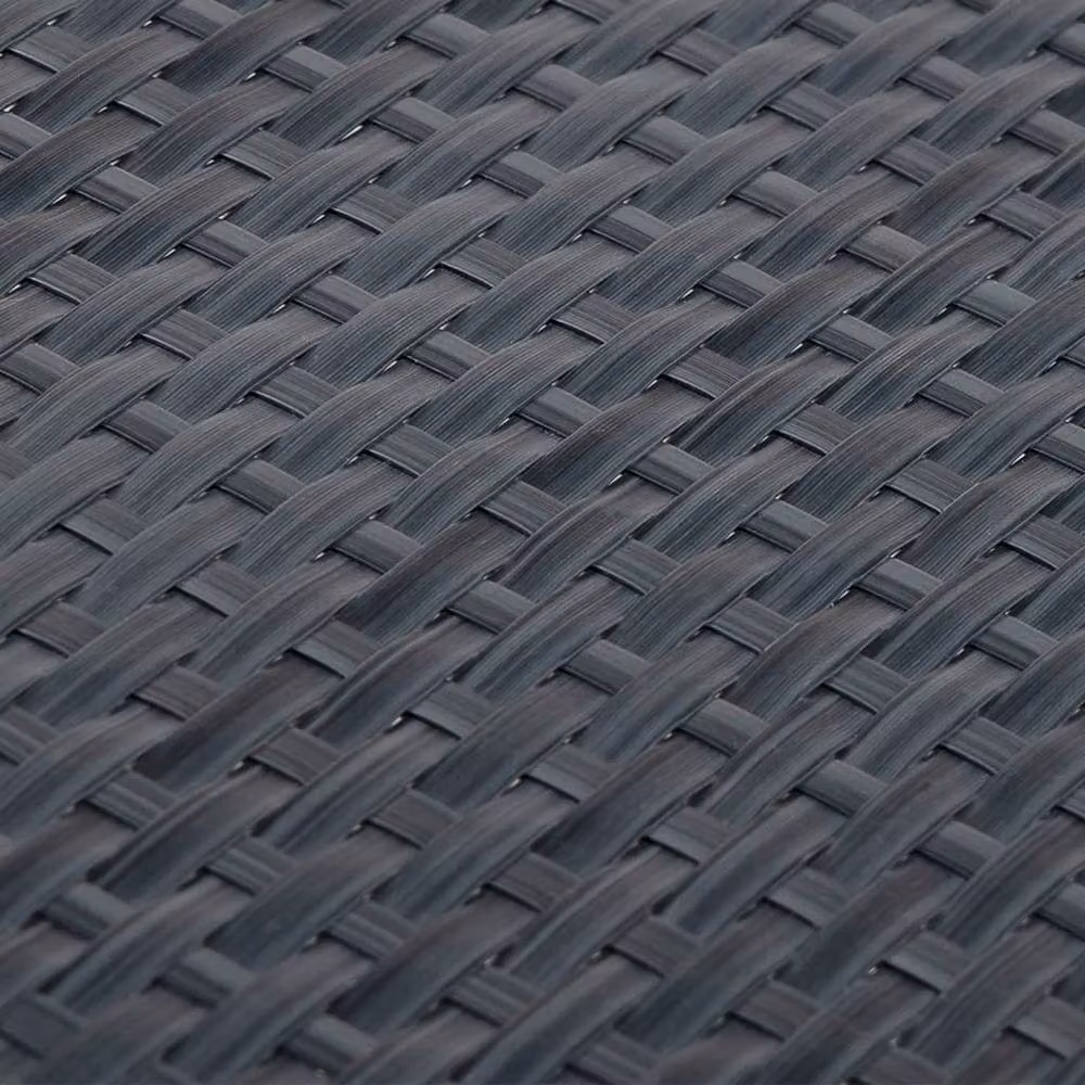 Berkfield Home Anthracite Poly Rattan Balcony Screen, W: 1000 cm, H: 90 cm – 6