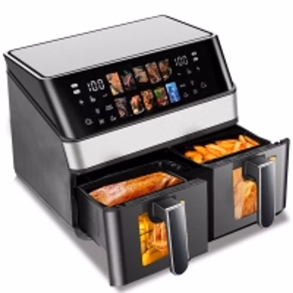 Ventryn 10L Dual Zone Digital Air Fryer Oven in Black – 2