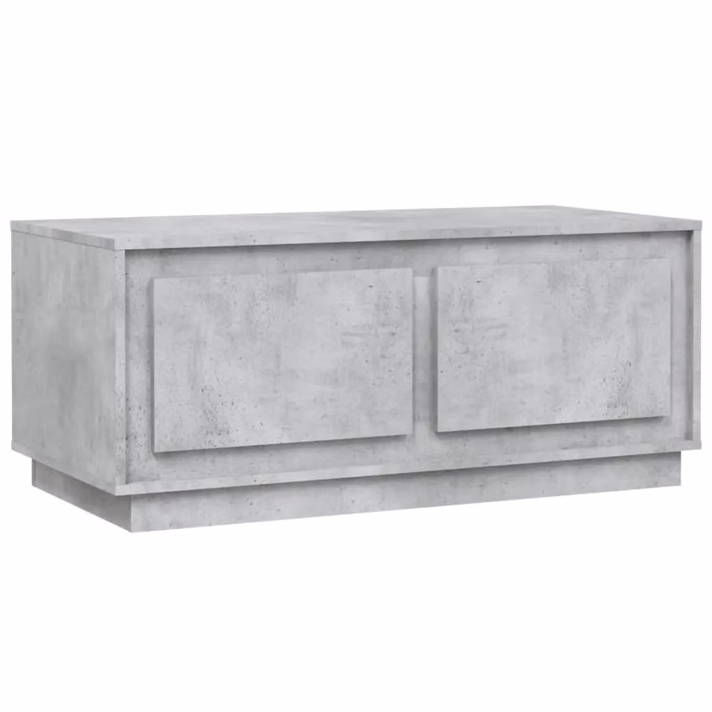 Berkfield Home Modern Rectangular Coffee Table in Concrete Grey, W/D/H: 102 x 50 x 44 cm – 2