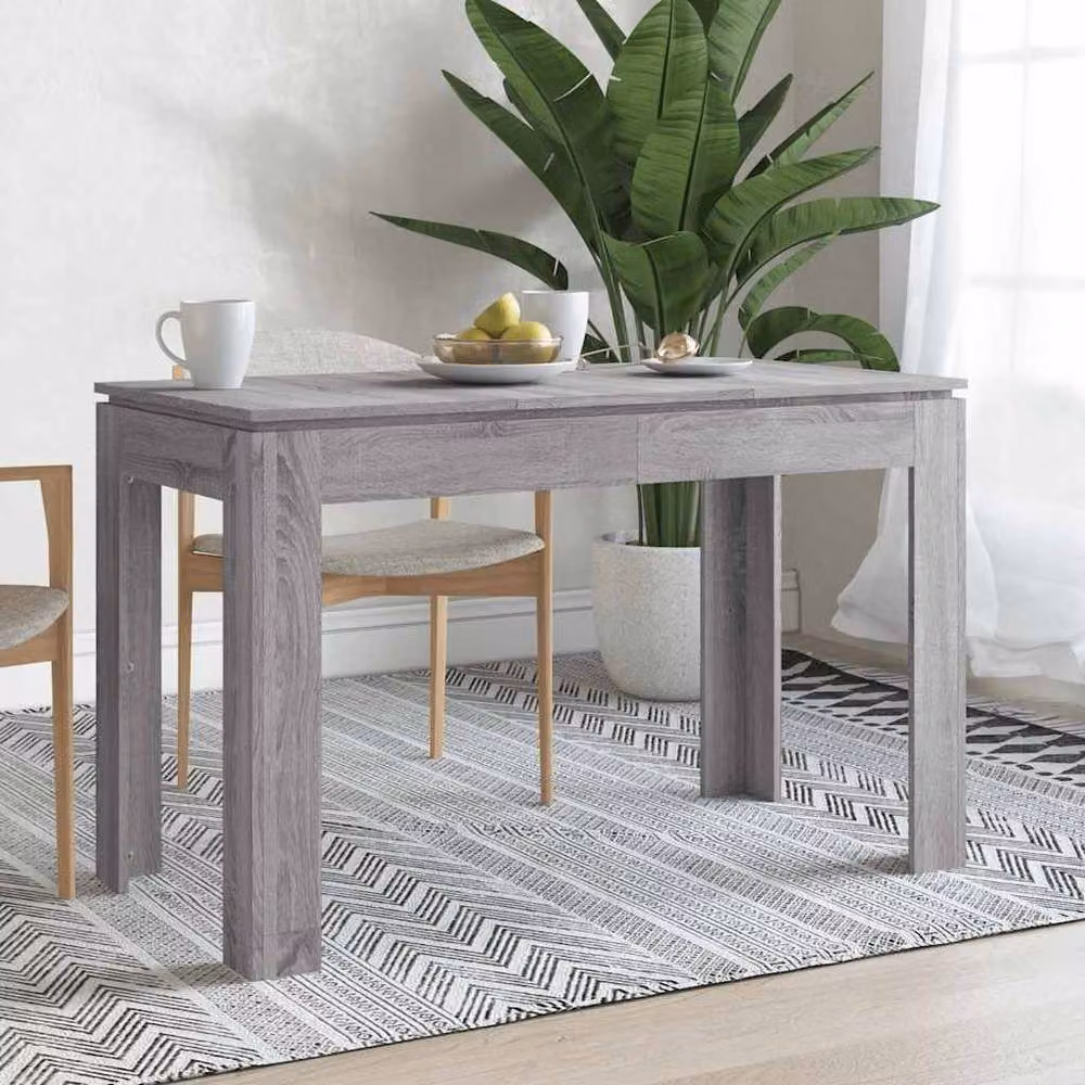 Berkfield Home Elegant Rectangular Dining Table in Grey Sonoma, W/D/H: 120 x 60 x 76 cm – 2