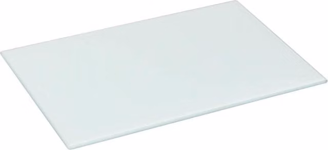 Harbour Housewares White Rectangular Glass Chopping Board, W: 30 cm, D: 20 cm