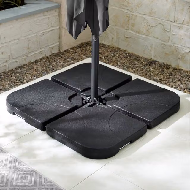 FurnitureboxUK Grey Cantilever Square Parasol Base