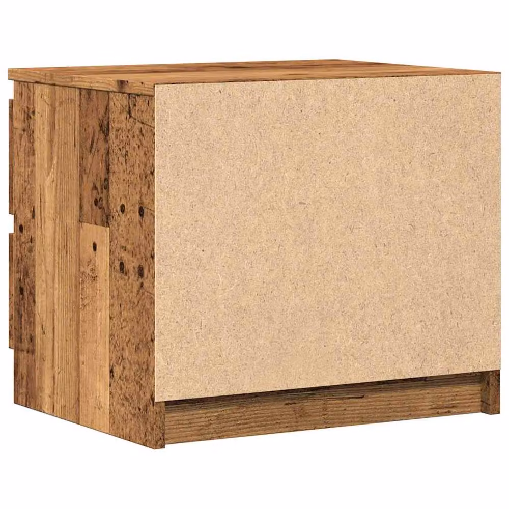 Berkfield Home Bedside Cabinet in Old Wood Brown, W/D/H: 50 x 40 x 43.5 cm – 4