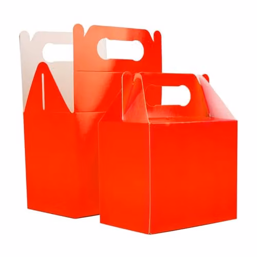 Shatchi 20-Piece Red Cardboard Party Food Lunch Boxes, W/D/H: 14 x 12 x 10 cm – 1