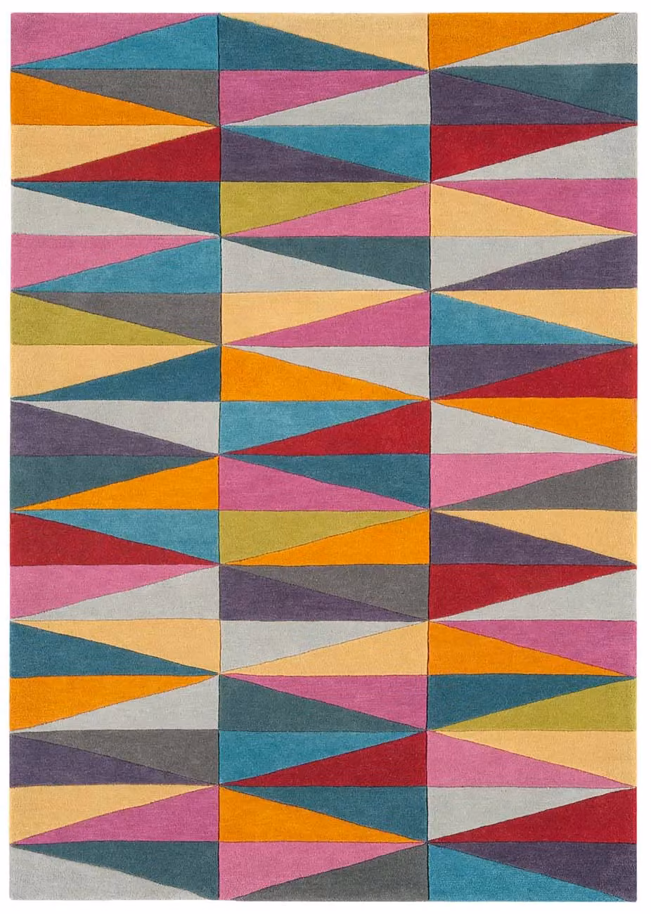 The Rug Shop UK Handmade Multicolour Geometric Wool Area Rug W: 170 cm, D: 240 cm – 6