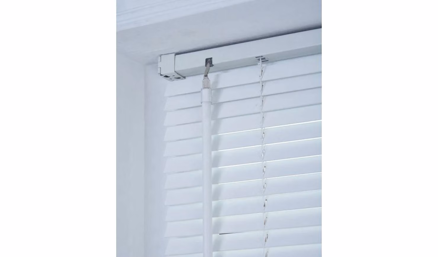 Little Black Book 50mm White Wooden Venetian Blind W: 120 cm, H: 160 cm