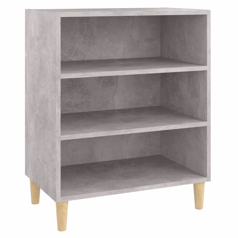 Berkfield Home Modern Sideboard in Concrete Grey, W/D/H: 57 x 35 x 70 cm – 3