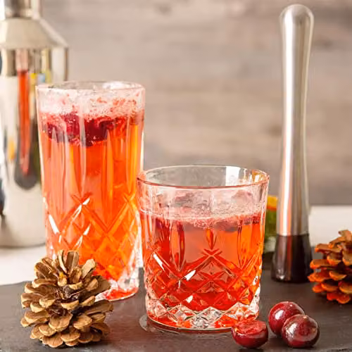RCR Crystal Orchestra 12 Piece Set of Transparent Tumbler and Highball Glasses, 396 ml and 340 ml – 2