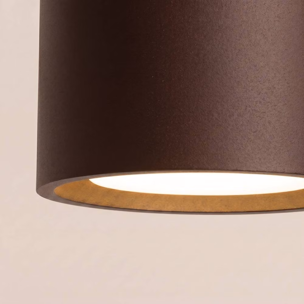 Sollux Lighting minimalist round ceiling lamp in brown, W/D/H: 6 x 10 x 10 cm – 3