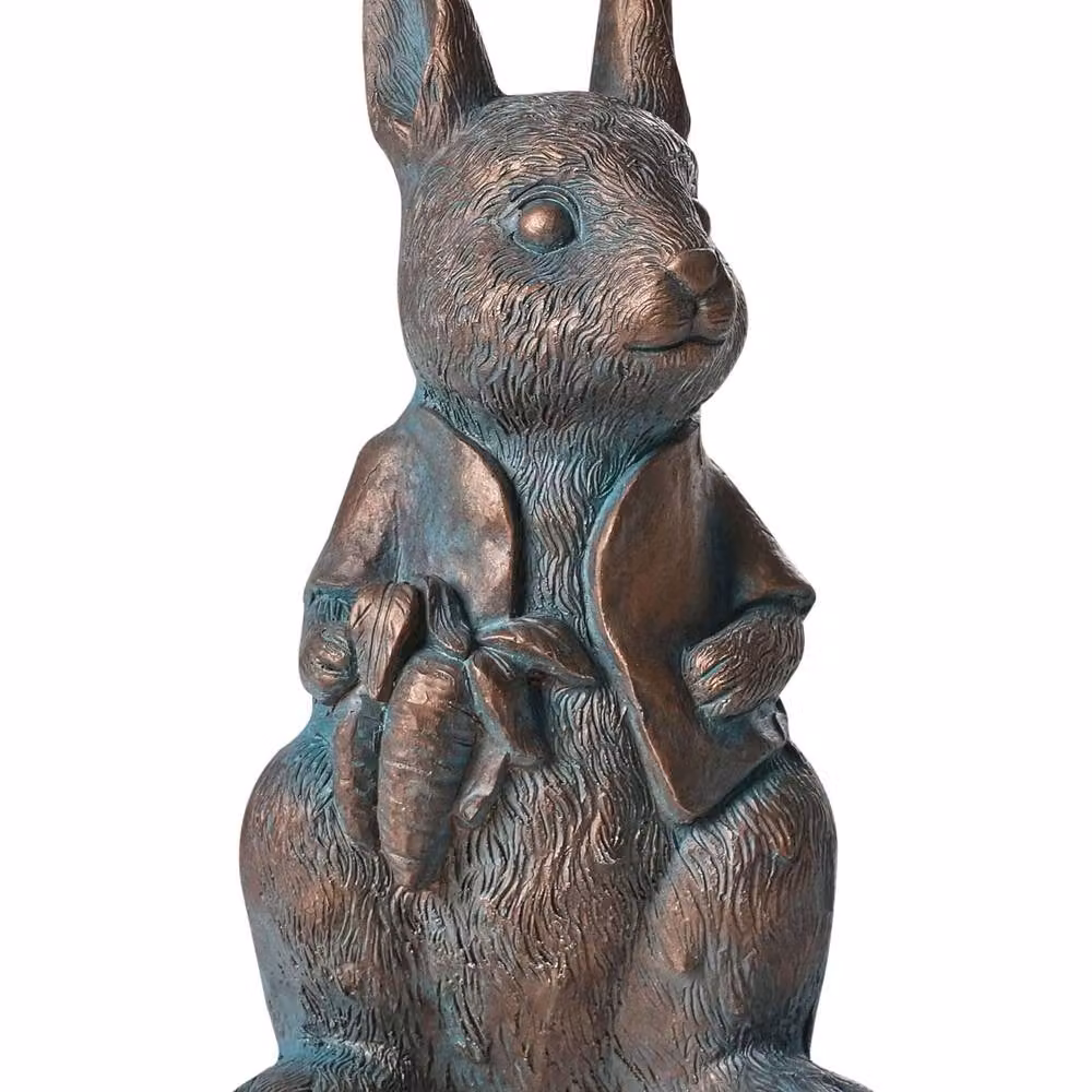 Wyld and Coco Brown Ceramic Garden Rabbit Figurine, Height: 37 cm – 2