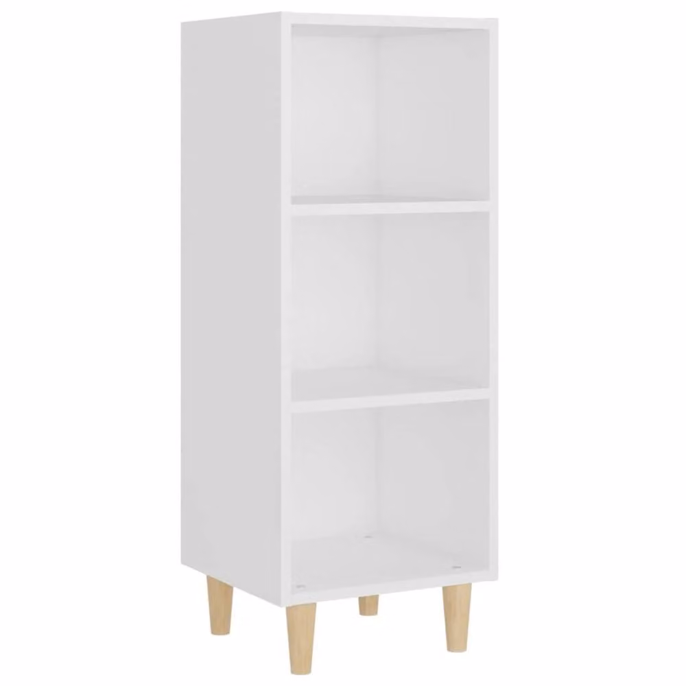 Berkfield Home White Scandinavian Sideboard in Engineered Wood W/D/H: 34.5 x 32.5 x 90 cm – 2