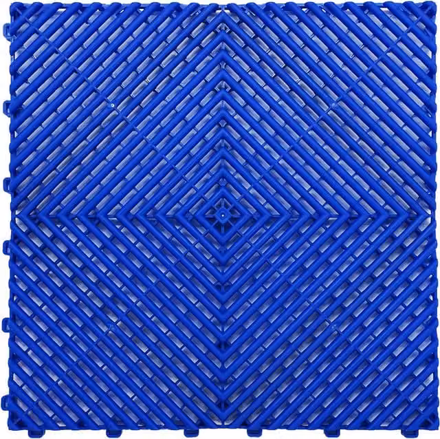 Nicoman Blue Vented Industrial Garage Floor Tiles
