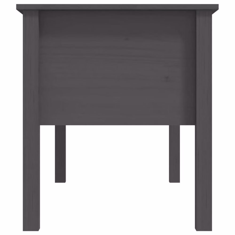 Berkfield Home Beautiful Coffee Table in Grey Solid Pine, W: 102 cm, D: 49 cm, H: 55 cm – 3