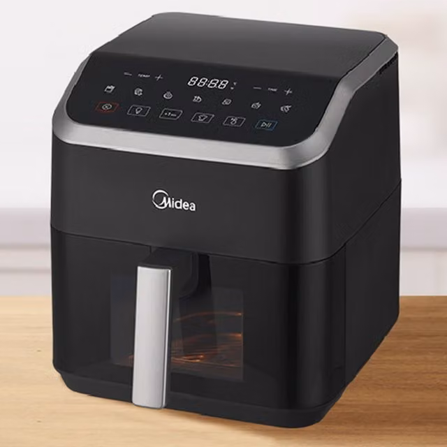 Livingandhome 5L Hot Air Fryer with HeatXpress Rapid Air Technology in Black
