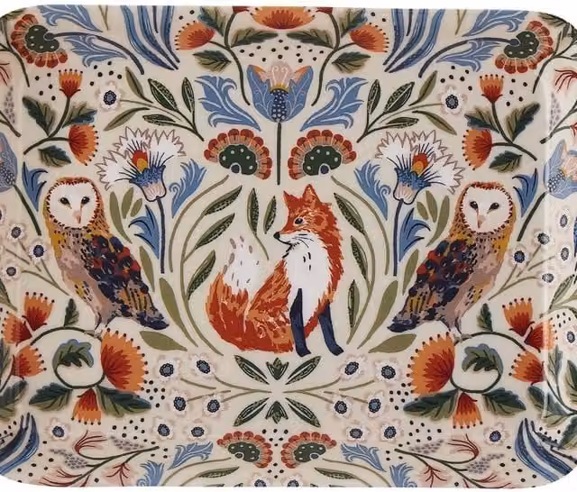 Ulster Weavers Forest Animal Print Melamine Serving Tray, Multicolour, W: 21 cm x D: 14 cm