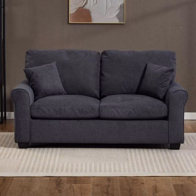 Artemis Home Lewiston 3 Seater Fabric Pull Out Sofabed in Grey