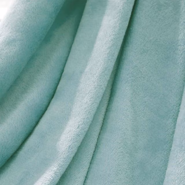 Brentfords Super Soft Blue Fleece Blanket, W/D/H: 200 x 200 x 0 cm