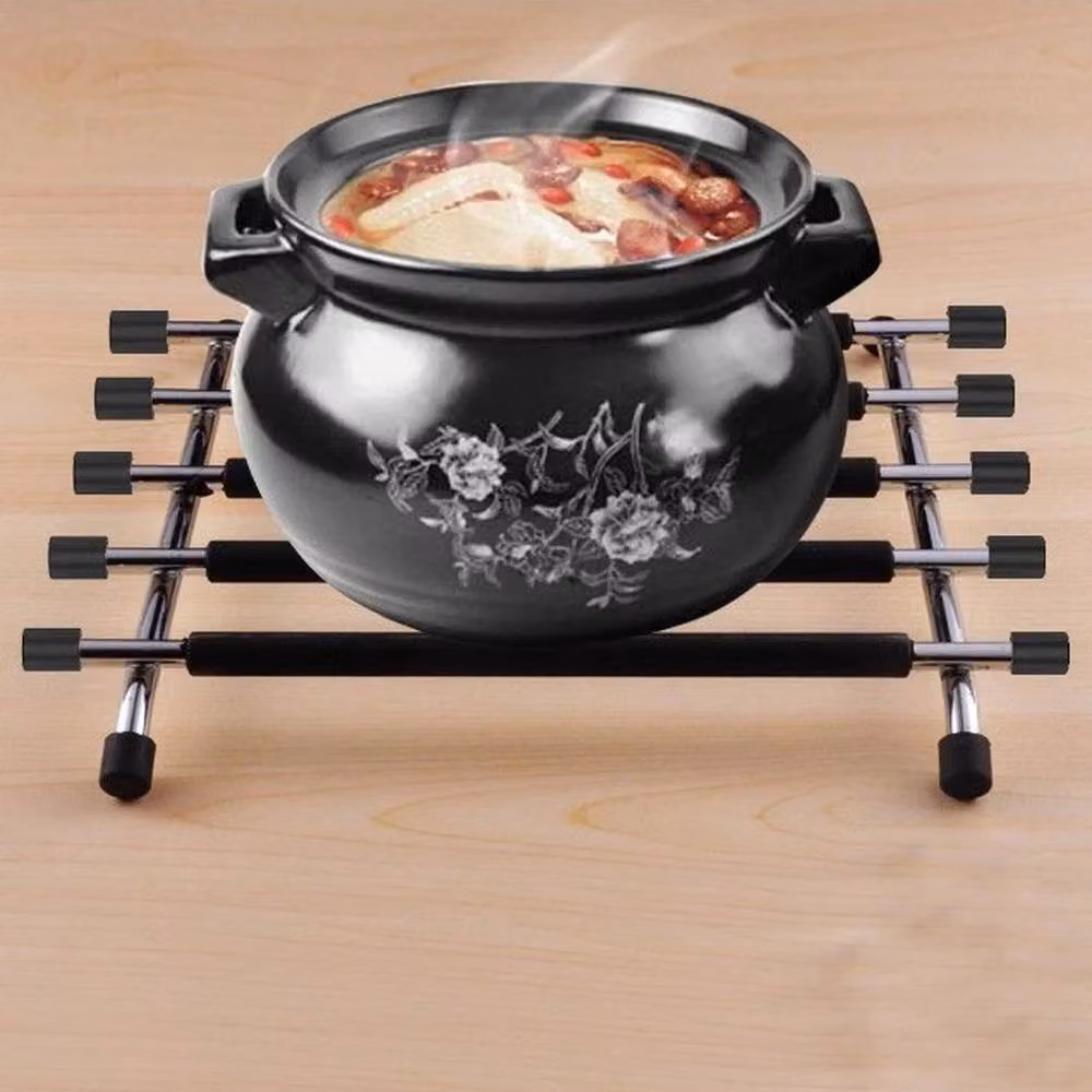 SPETLEK Rectangular Steel Table Trivet Stand in Black – 5