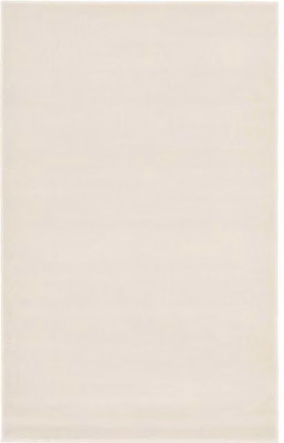 THE RUGS Maestro Collection Solid Design Rug in White, W/D: 80 x 150 cm