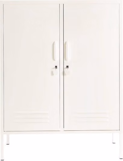 Mustard Made The Midi Storage Locker in Chalk, W/D/H: 40 x 40 x 85 cm – 1