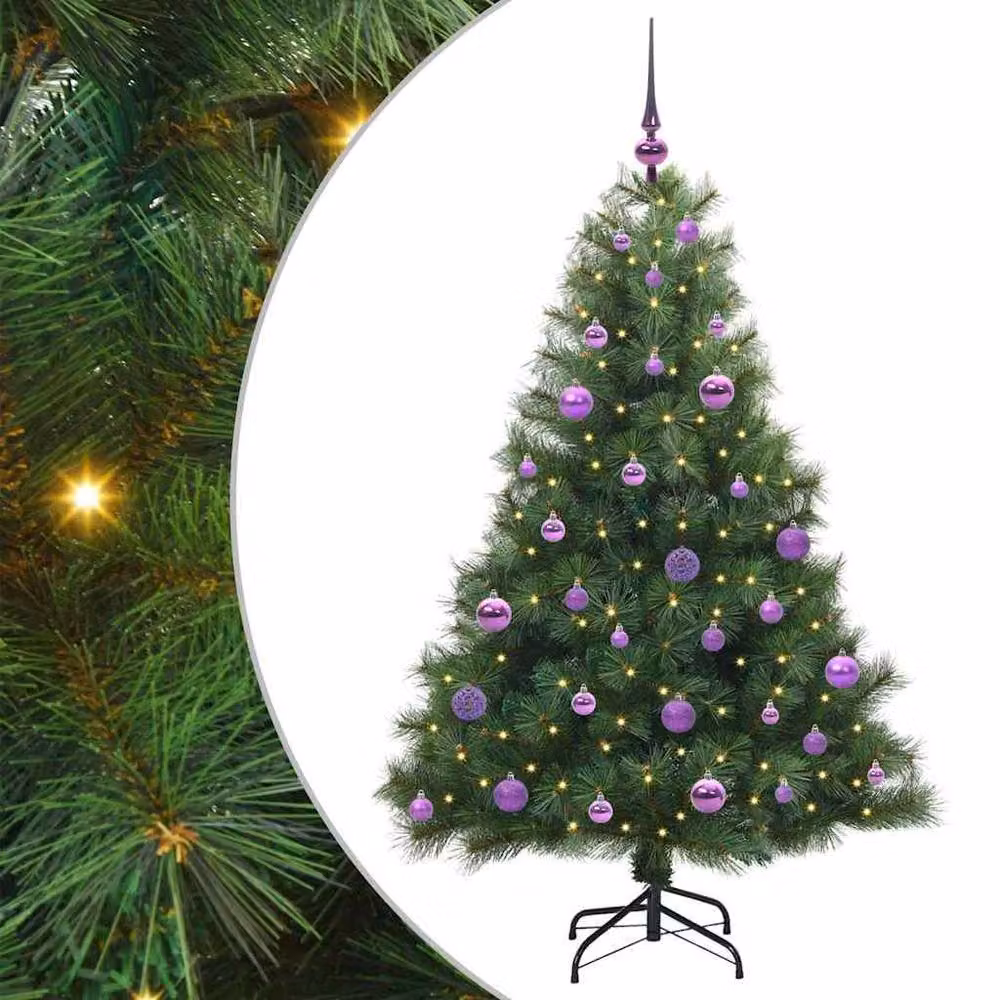 Berkfield Home Realistic Artificial Christmas Tree with 150 LEDs, Green, Height: 150 cm – 2