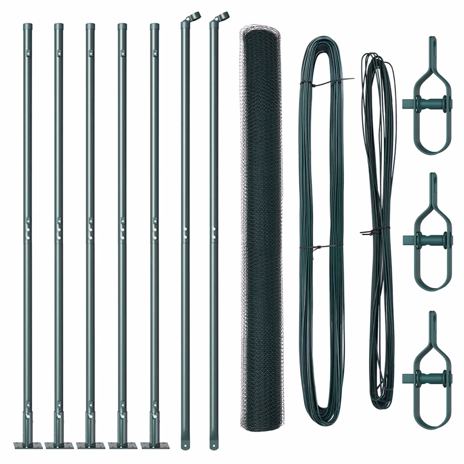 Berkfield Home Green Hexagon Steel Fence, H: 160 cm x W: 10 m – 2
