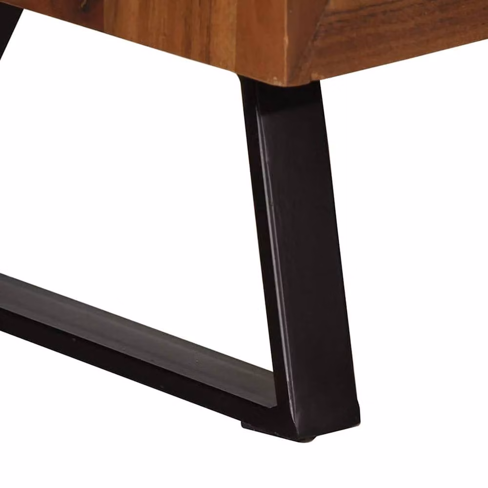 Berkfield Home Comfortable Drawer Cabinet in Honey Brown, Solid Acacia Wood, W/D/H: 70 x 35 x 70 cm – 5