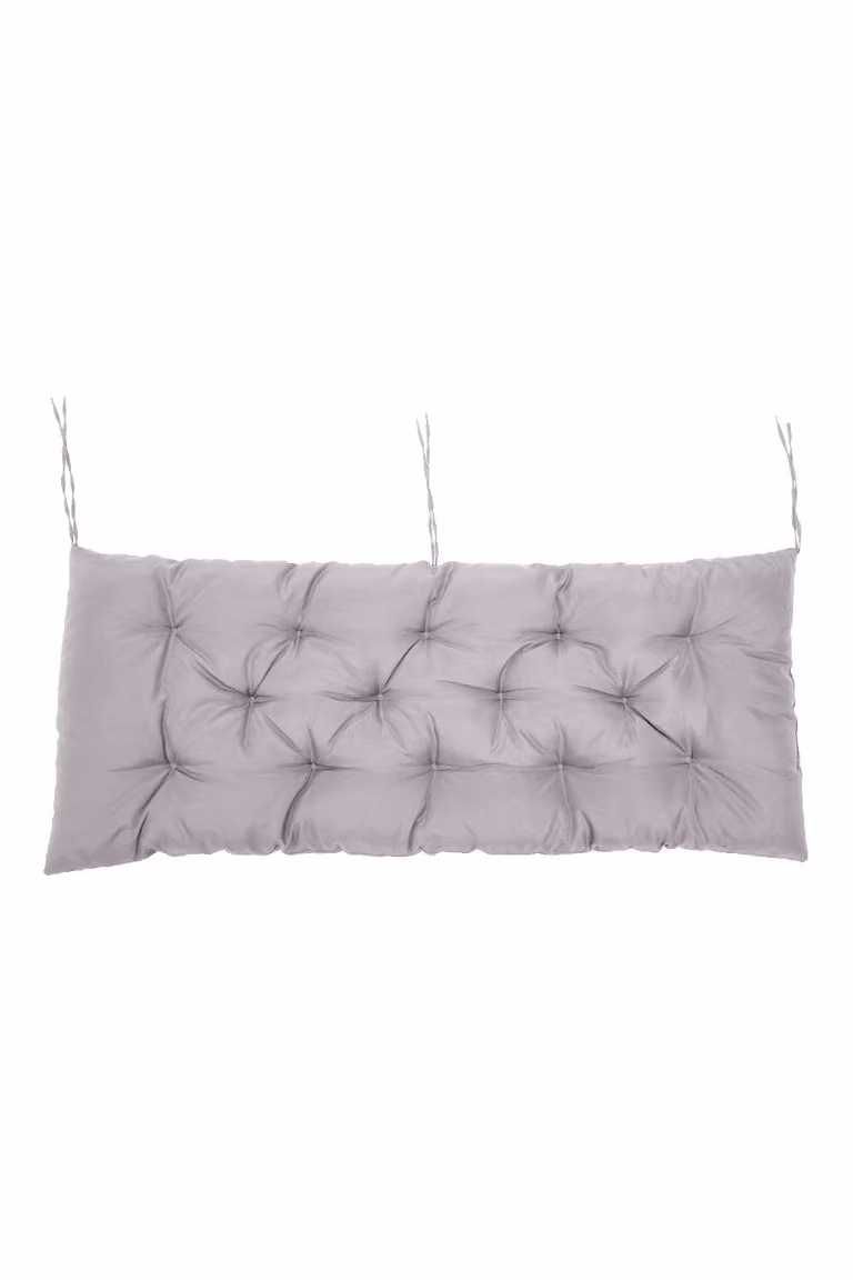 Living and Home Waterproof Bench Seat Cushion in Light Grey, W/D: 120 x 50 cm