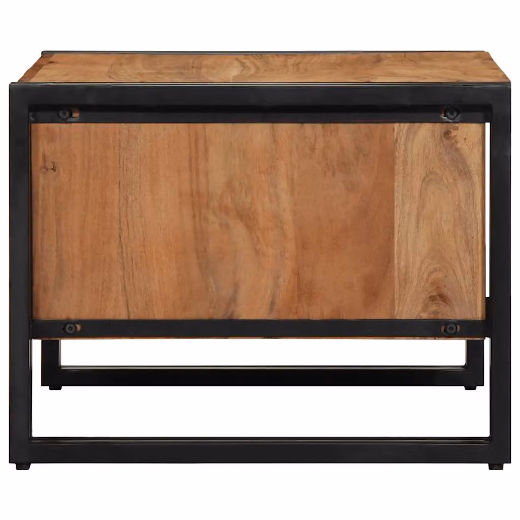 Berkfield Home Acacia Wood Coffee Table in Brown, W/D/H: 70 x 50 x 38 cm – 3