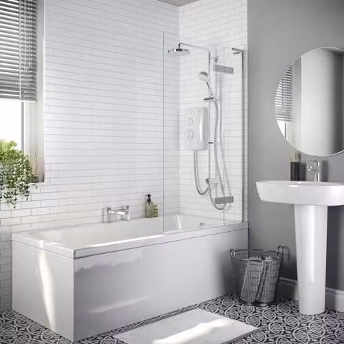 Mira Showers Jump Dual 9.5kW Electronic Mains Electric Shower in White – 2