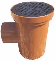 PBSL Group Brown Circular Grid Drainage Bottle Gully, 110mm
