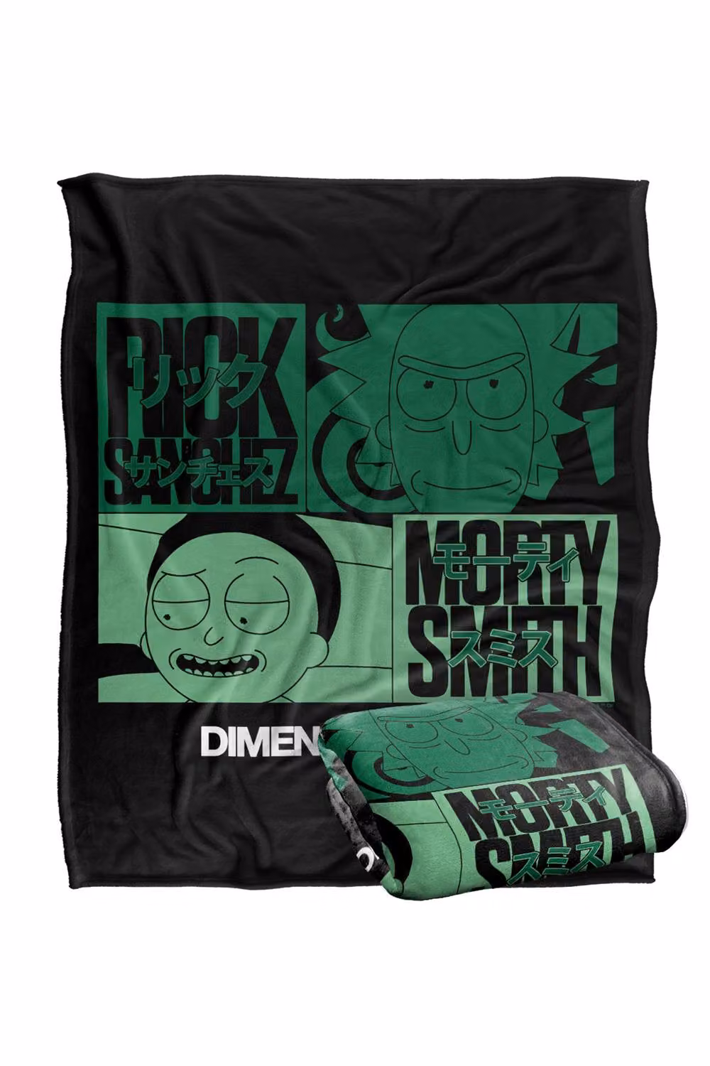 LOGOVISION Rick and Morty C137 Manga Super Soft Fleece Throw Blanket, Multicolour, W: 152.0 cm x D: 127.0 cm – 7