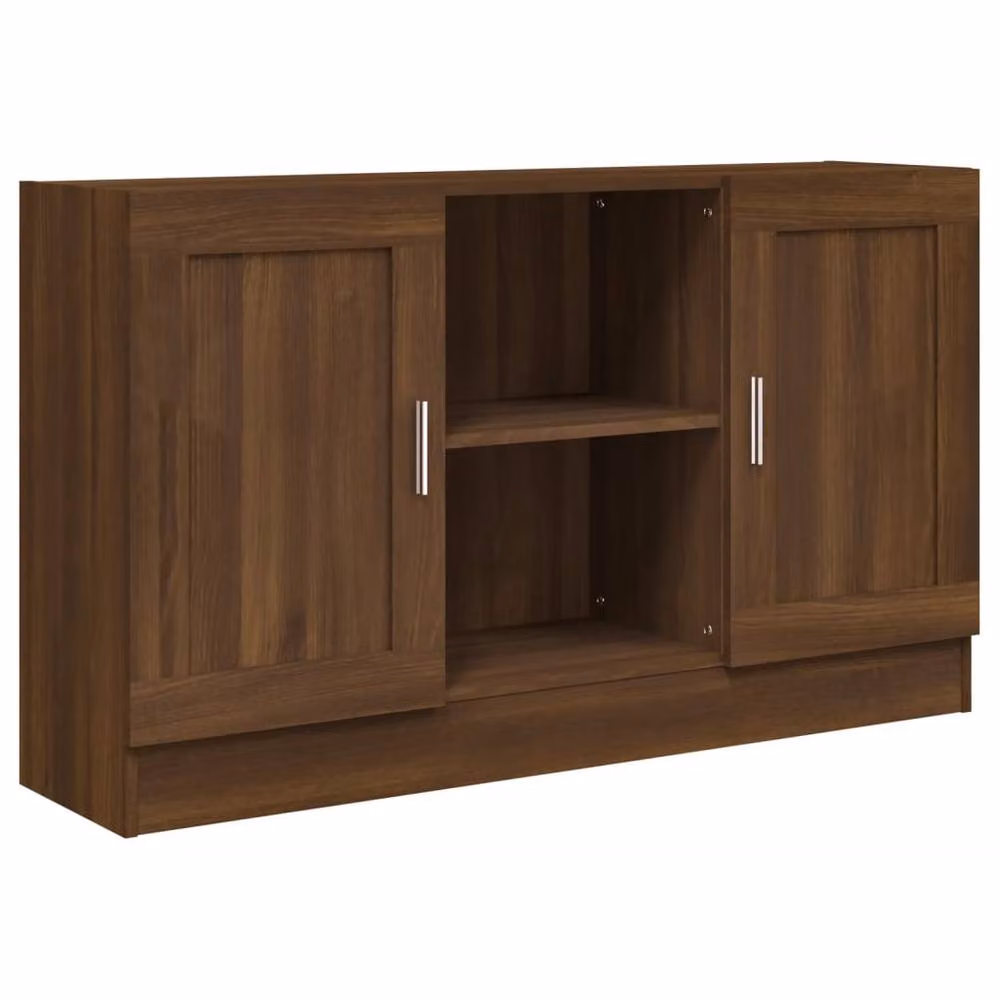 Berkfield Home Modern Brown Oak Sideboard, W/D/H: 120 x 30.5 x 70 cm – 3