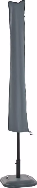 Outsunny Offset Garden Parasol with UV Protection and Waterproof Polyester Cover, Grey