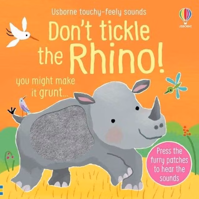 Don't Tickle the Rhino Board Book by Sam Taplin, Multicolour