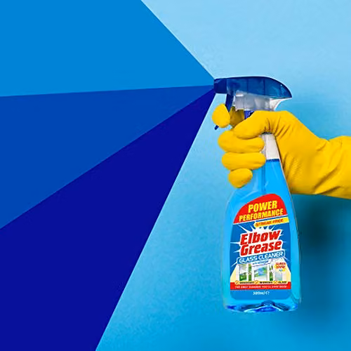 Elbow Grease Glass Cleaner with Vinegar, 500 ml, Blue – 2