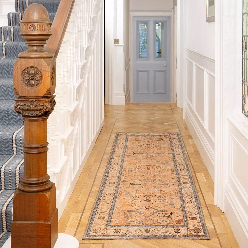 Kukoon Peach Distressed Soft Pile Area Rug for Living Room or Bedroom, W: 200 cm, D: 290 cm – 2