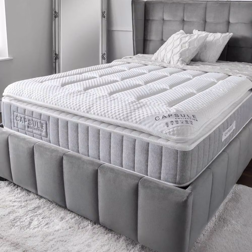 Cheshire Oakham Capsule Reflex Roll-Up Small Double Mattress in White, W/D/H: 120 x 200 cm – 2