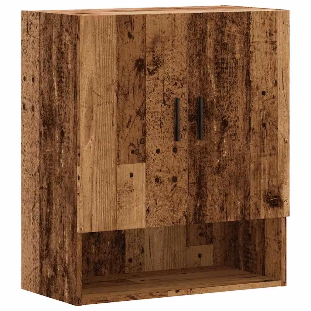 Berkfield Home Rustic Wall Cabinet in Brown Engineered Wood, W/D/H: 60 x 31 x 70 cm – 2