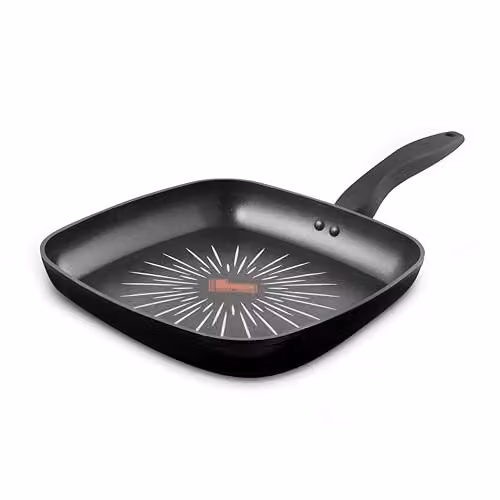 Tower SmartStart Forged Aluminium Non-Stick Grill Pan, Black, 26cm – 1